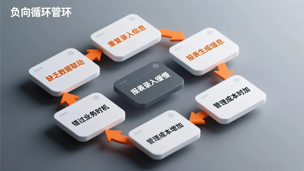 Excel管理下的负向循环图