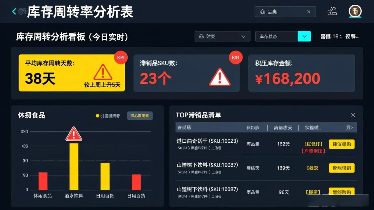 库存周转率分析表