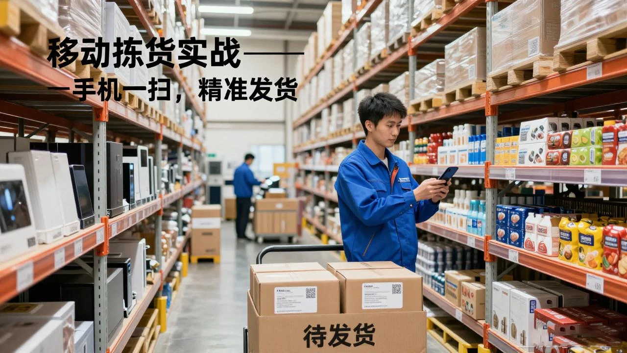 移动端拣货，告别纸质单据，实时核验