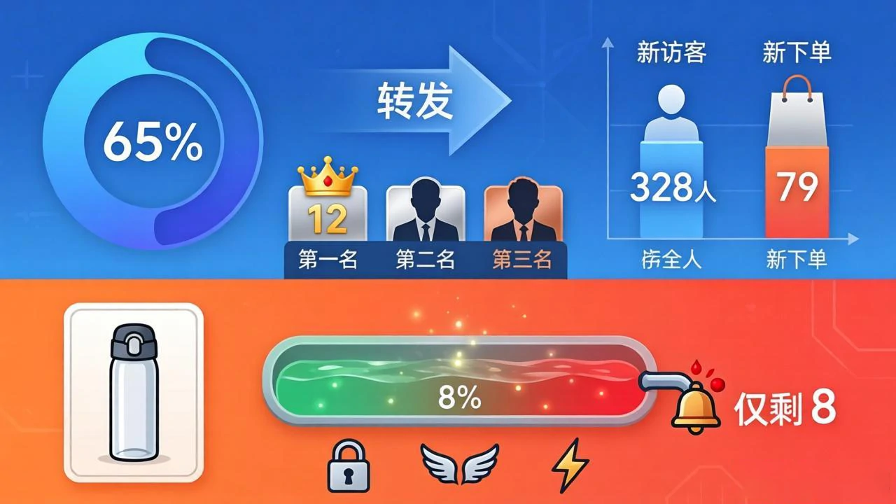 活动转化追踪及引流款库存预警界面