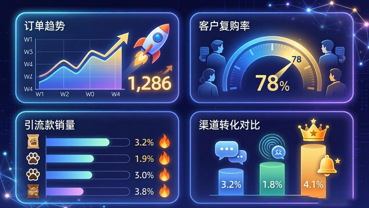 进销存一体化数据驾驶舱综合分析