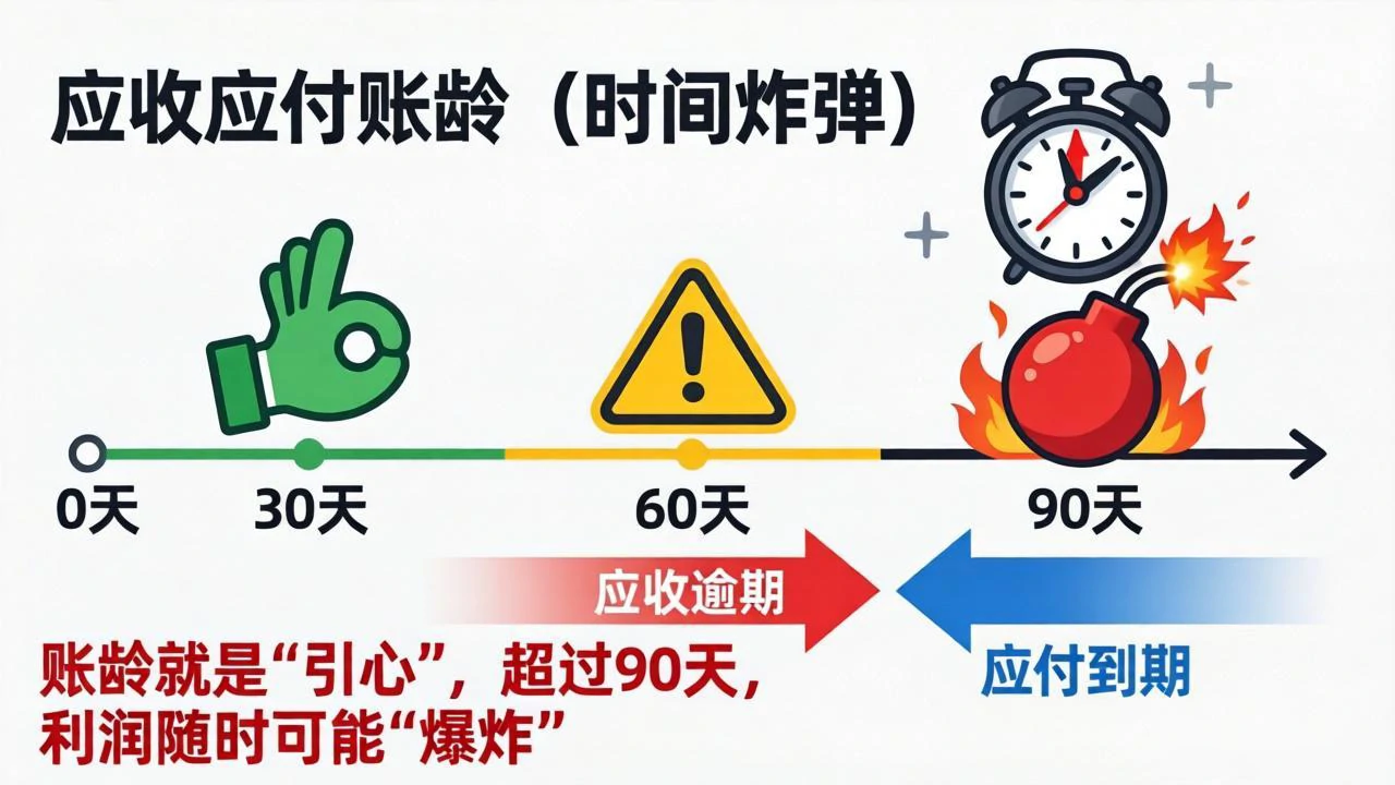 账龄就是“引信”，超过90天，利润随时可能“爆炸”