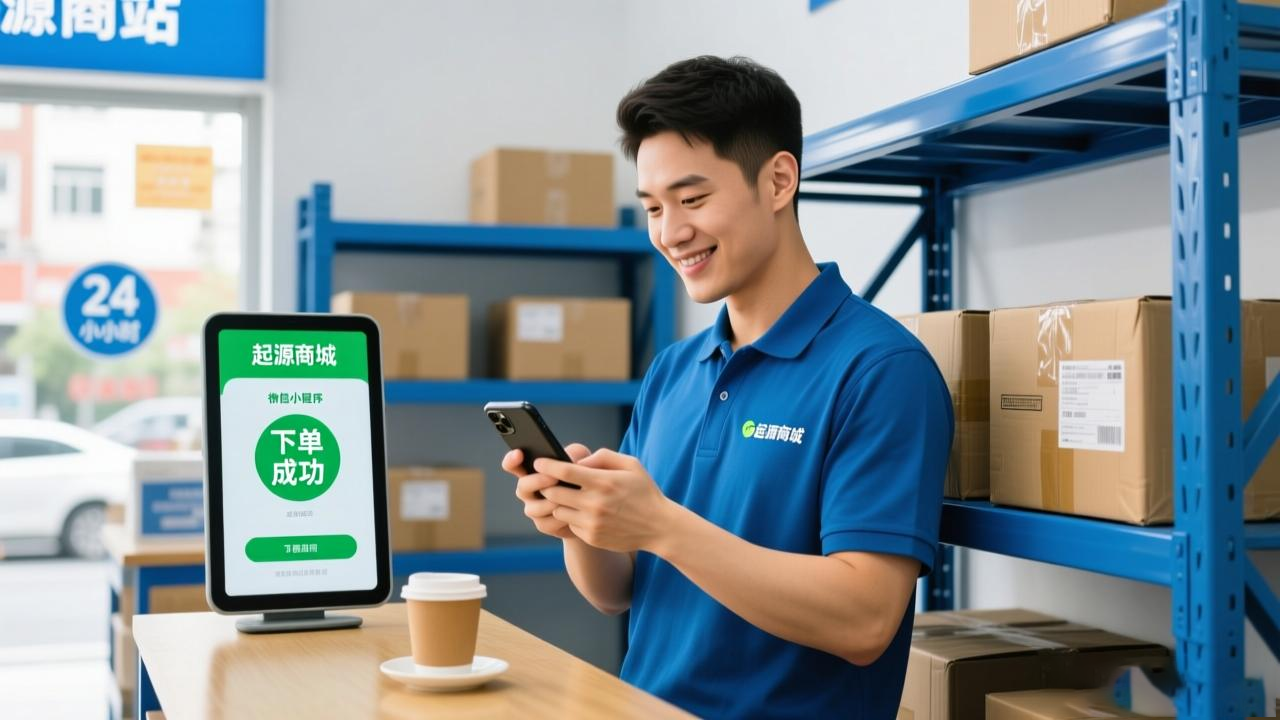 指尖轻点,货品自来。专属小程序商城,让订货像点外卖一样简单