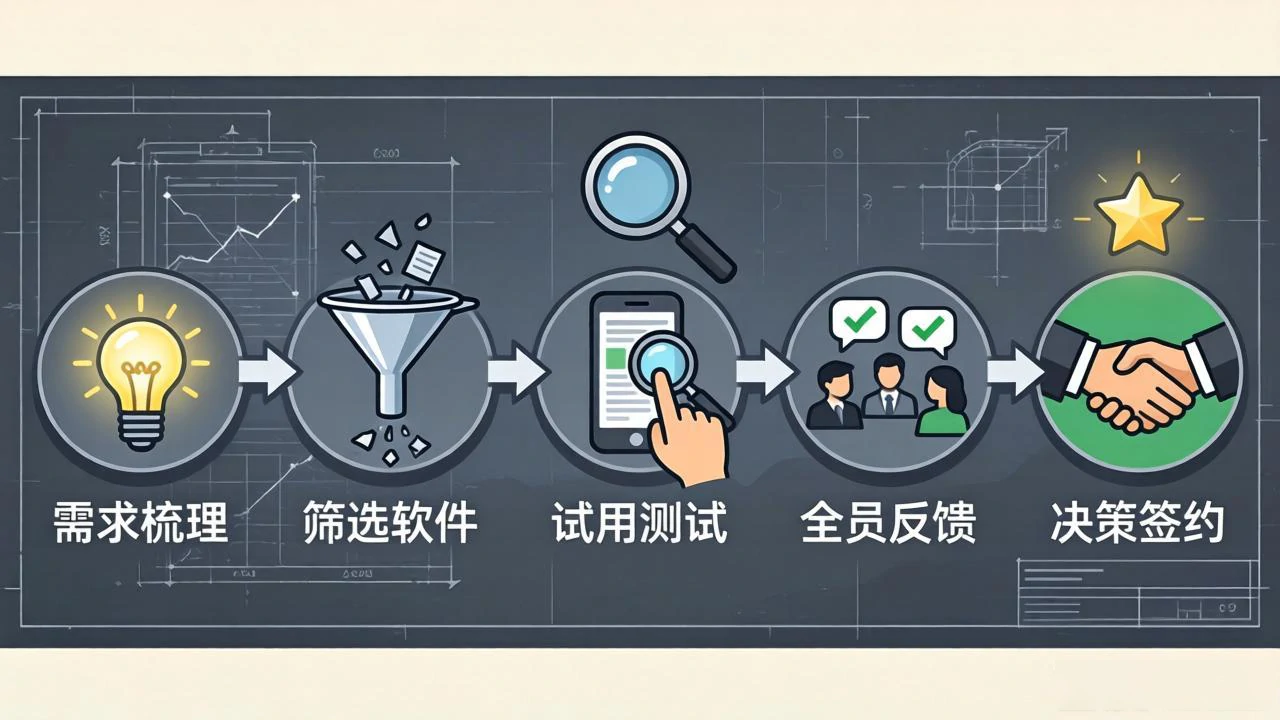 进销存选型决策流程图