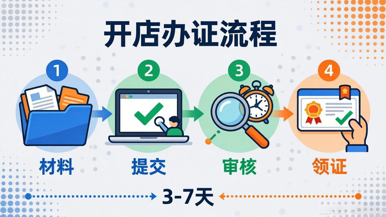 开店办证流程图