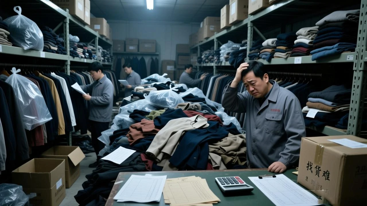 传统服装仓库管理混乱，找货难、盘点累，库存数据严重不准
