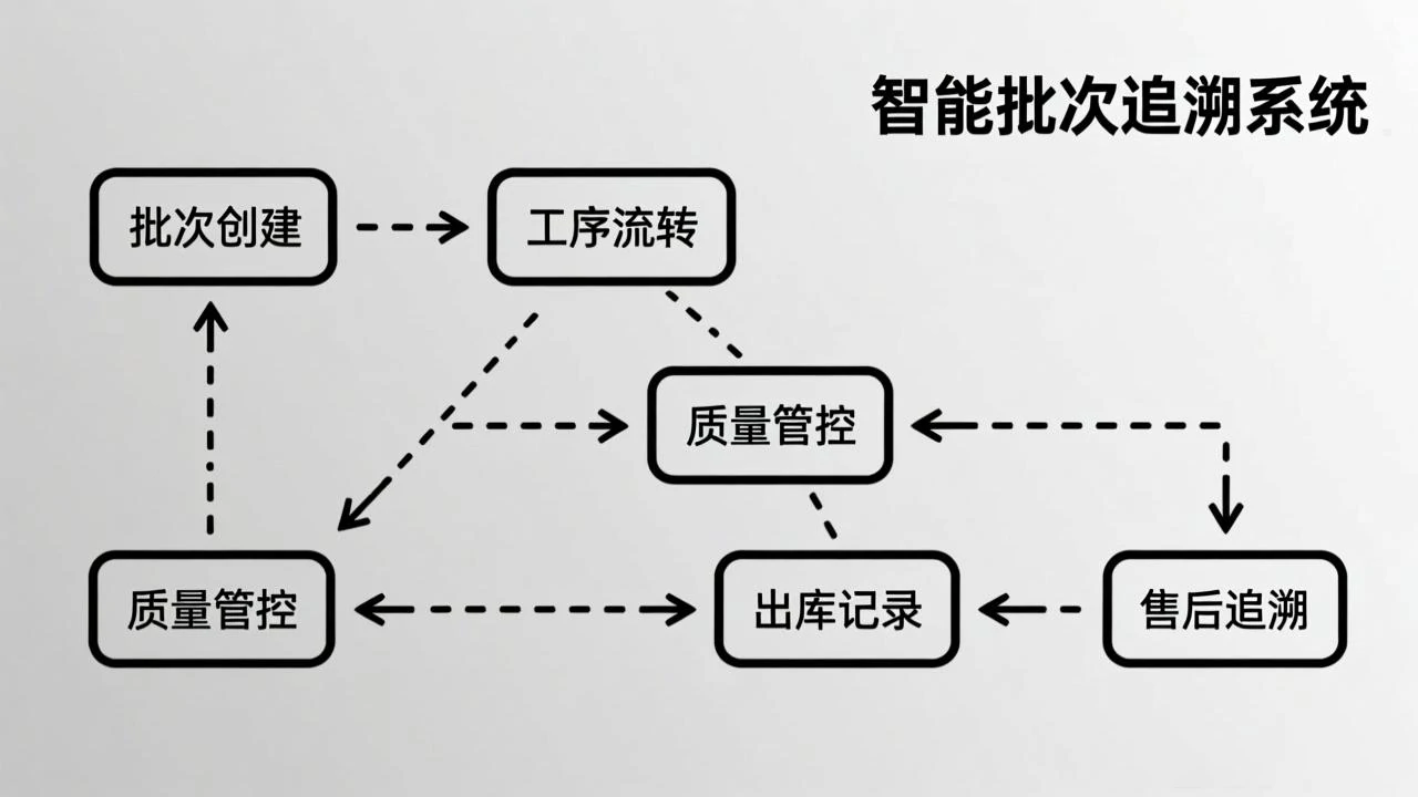 智能批次追溯示意图
