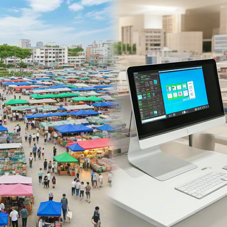 传统批发场景 vs 微信商城后台对比图