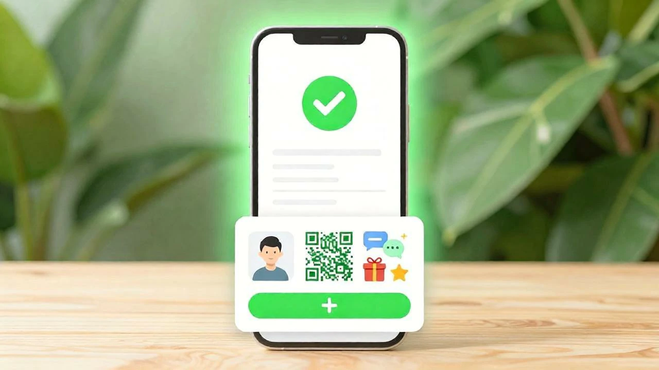 支付成功页弹出电子名片,引导添加客服微信