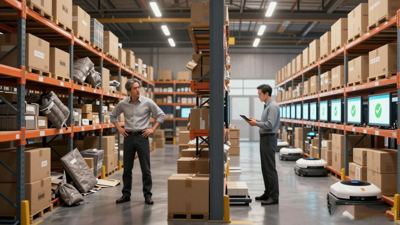 仓库对比——积压 vs 高效